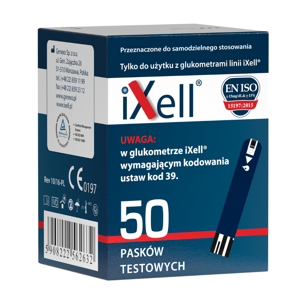 Paski testowe iXell® 50 sztuk