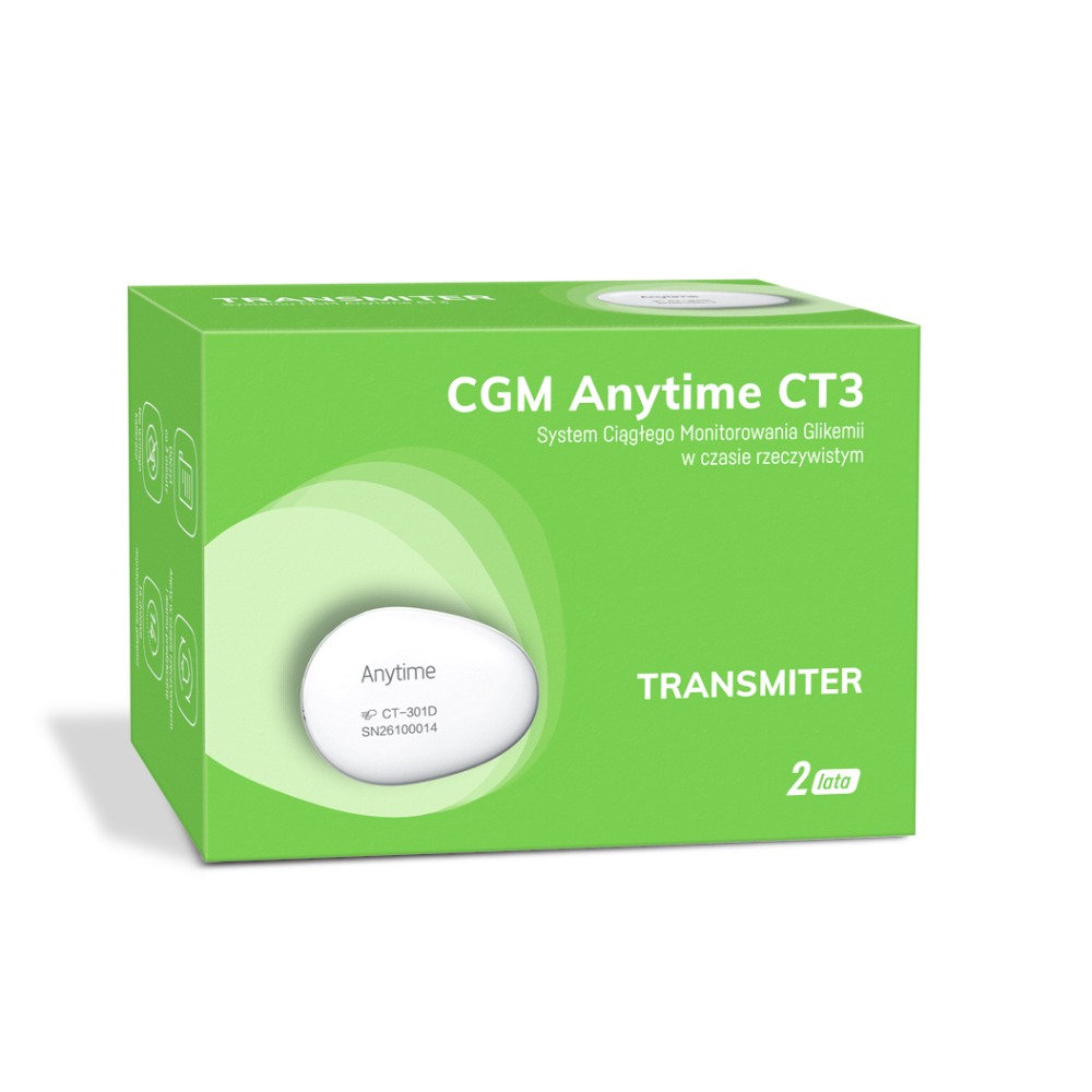 System ciągłego monitorowania glikemii CGM Anytime CT3 - Transmiter